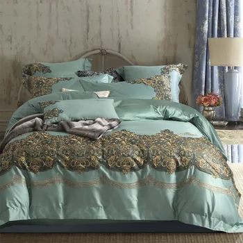 Premium Luxury 120S Egyptian cotton Embroidered Bedding set Queen King Lace Royal Duvet cover Bed sheet set Pillowcase 4/6pcs
Premium Luxury 120S Egyptian cotton Embroidered Bedding set Queen King Lace Royal Duvet cover Bed sheet set Pillowcase 4/6pcs