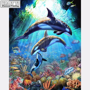 5D DIY Diamond Painting Underwater World Dolphin Dance Embroidery Full Diamond Cross Stitch Rhinestone Mosaic Painting
5D DIY Diamond Painting Underwater World Dolphin Dance Embroidery Full Diamond Cross Stitch Rhinestone Mosaic Painting
