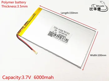 1pcs/lot 35100150 Tablet battery capacity 3.7V 6000mAh Universal Li-ion battery for tablet pc 8 inch 9inch
1pcs/lot 35100150 Tablet battery capacity 3.7V 6000mAh Universal Li-ion battery for tablet pc 8 inch 9inch