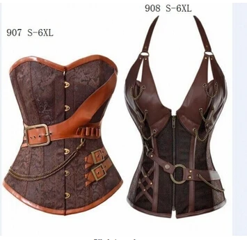 Gothic Clothing Sexy Steel Bone Corset Steampunk Waist Train Corsets And BustiersTop Women Corpetes E Espartilhos size s-6xl 
Gothic Clothing Sexy Steel Bone Corset Steampunk Waist Train Corsets And BustiersTop Women Corpetes E Espartilhos size s-6xl