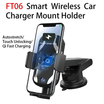 

LEEHUR Smart Wireless Car Charger Holder Hot sale in car Mobile Phone Holders Stands bracket support charger for iphone XA MAX