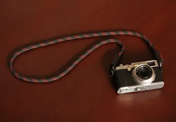 Black red dot climbing rope 10mm black leather handmade camera neck shoulder strap & windmup
Black red dot climbing rope 10mm black leather handmade camera neck shoulder strap & windmup
