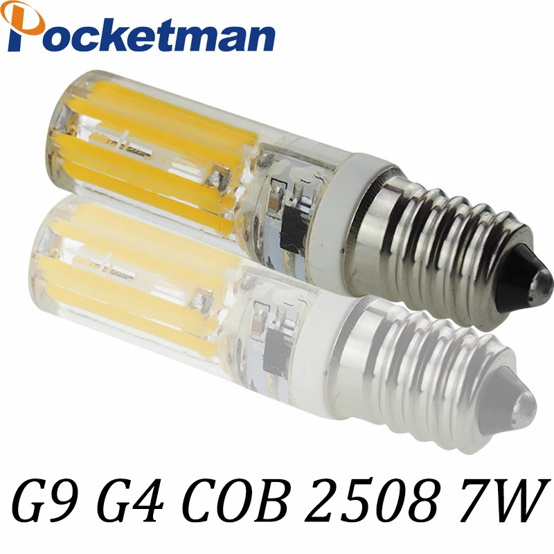 LED Lamp COB LED Bulb 7W G9 E14 AC220V Dimmable LED Lamp 2508 SMD COB Spotlight Bulb Light Chandelier Candle Replace Halogen Z62
LED Lamp COB LED Bulb 7W G9 E14 AC220V Dimmable LED Lamp 2508 SMD COB Spotlight Bulb Light Chandelier Candle Replace Halogen Z62
