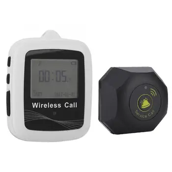 Waterproof Wireless Smart Call Button Restaurant Paging System Receiver + 10pcs Black Calling Pager
Waterproof Wireless Smart Call Button Restaurant Paging System Receiver + 10pcs Black Calling Pager
