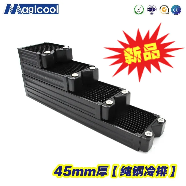 New product MAGICOOL 45mm thickness copper double row cold row heat exchanger computer radiator
New product MAGICOOL 45mm thickness copper double row cold row heat exchanger computer radiator