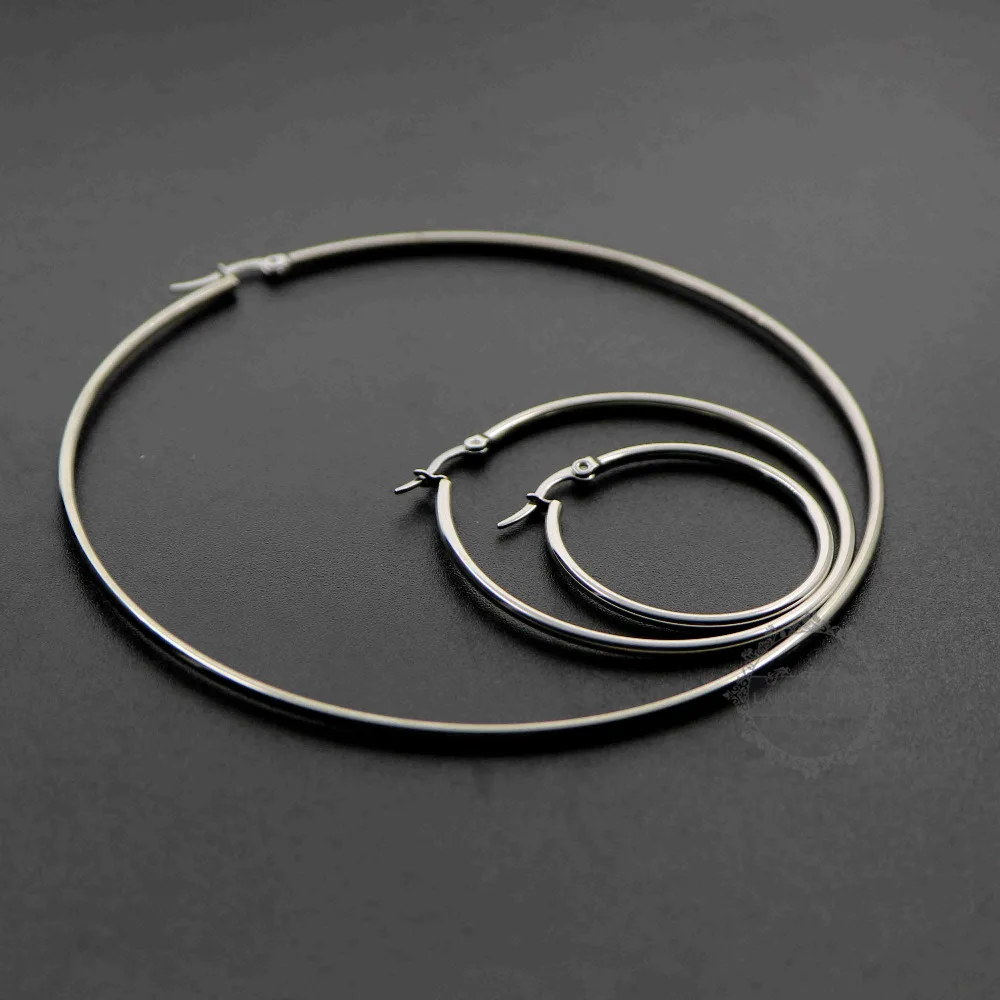 30-100MM Stainless Steel 2MM Wire Round Loop Shape Earrings Hoop DIY Earrings Supplies Findings 1702172
30-100MM Stainless Steel 2MM Wire Round Loop Shape Earrings Hoop DIY Earrings Supplies Findings 1702172