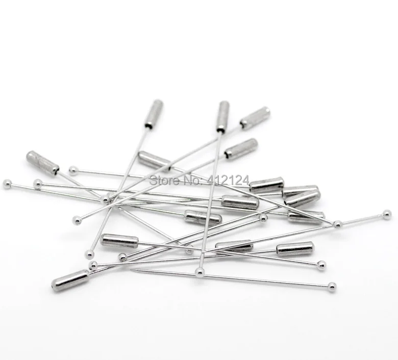 100Pcs Brooches Ball Pins Silver Tone Jewelry Crafts Making Findings 6.6x0.4cm(2-5/8"x1/8")
100Pcs Brooches Ball Pins Silver Tone Jewelry Crafts Making Findings 6.6x0.4cm(2-5/8"x1/8")