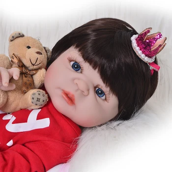 Reborn 55cm Full Body Silicone Reborn Girl Baby Doll Toy Lifelike Princess Newborn bebe Doll reborn Birthday Gift Bathe Toys
Reborn 55cm Full Body Silicone Reborn Girl Baby Doll Toy Lifelike Princess Newborn bebe Doll reborn Birthday Gift Bathe Toys