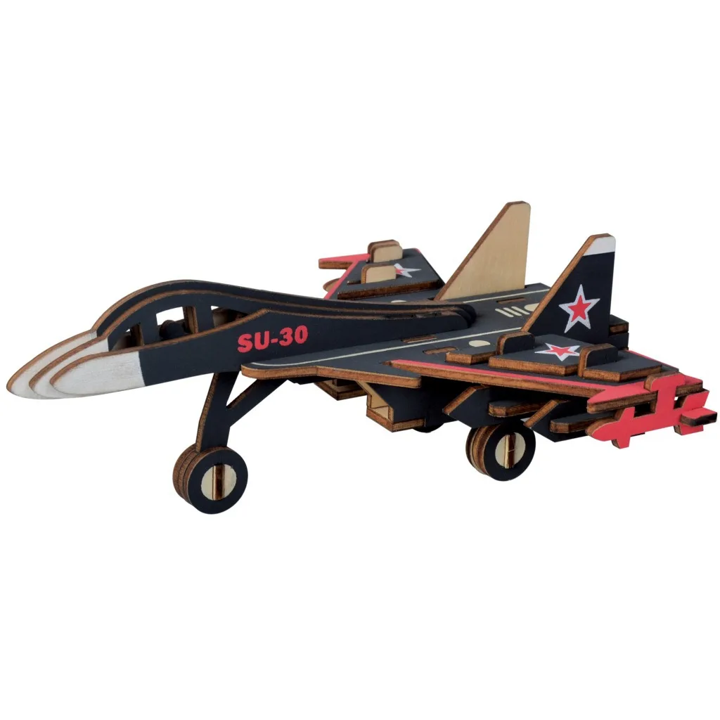 Laser Cutting 3D Wooden Puzzle Jigsaw Military Warplane Fighter Su-30 DIY Assembly Kids Educational Wooden Toys For Children Boy
Laser Cutting 3D Wooden Puzzle Jigsaw Military Warplane Fighter Su-30 DIY Assembly Kids Educational Wooden Toys For Children Boy