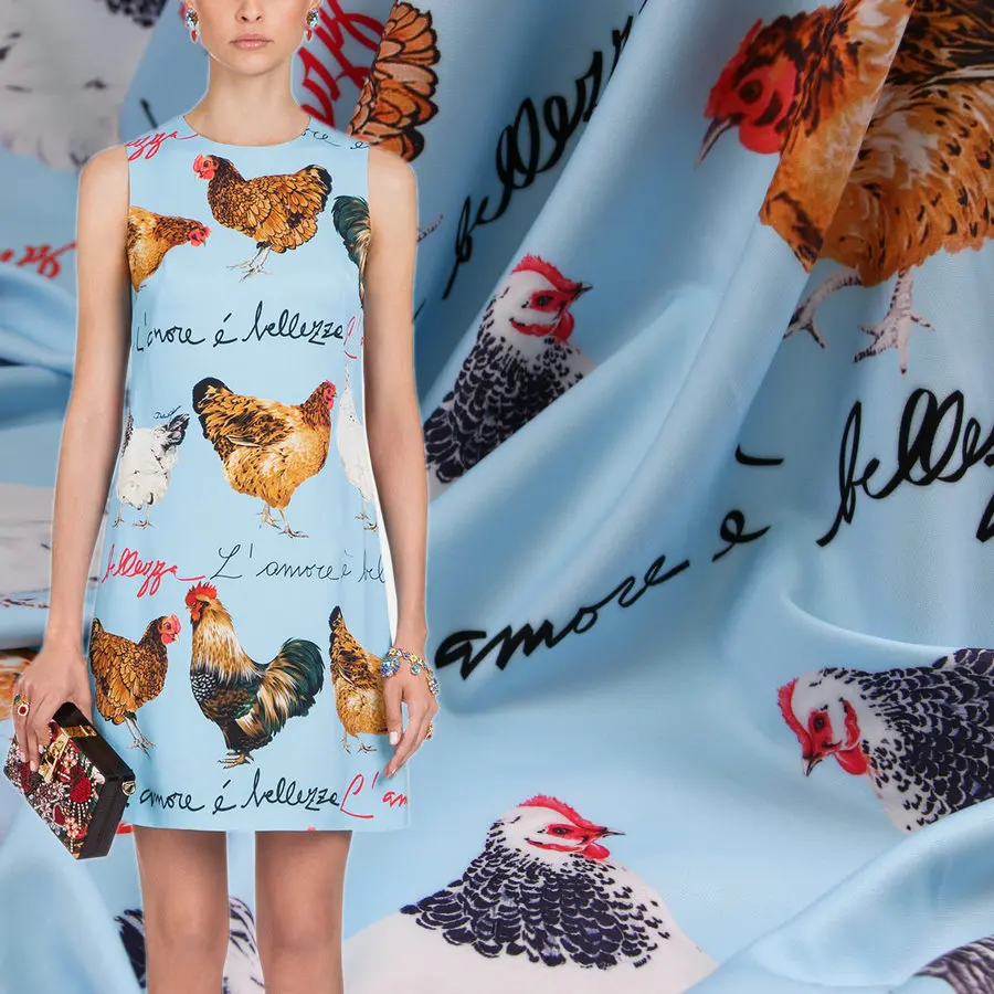 145 cm rooster letter printed fabric diy shirt dress fabric cheongsam polyester fabric material wholesale cloth
145 cm rooster letter printed fabric diy shirt dress fabric cheongsam polyester fabric material wholesale cloth