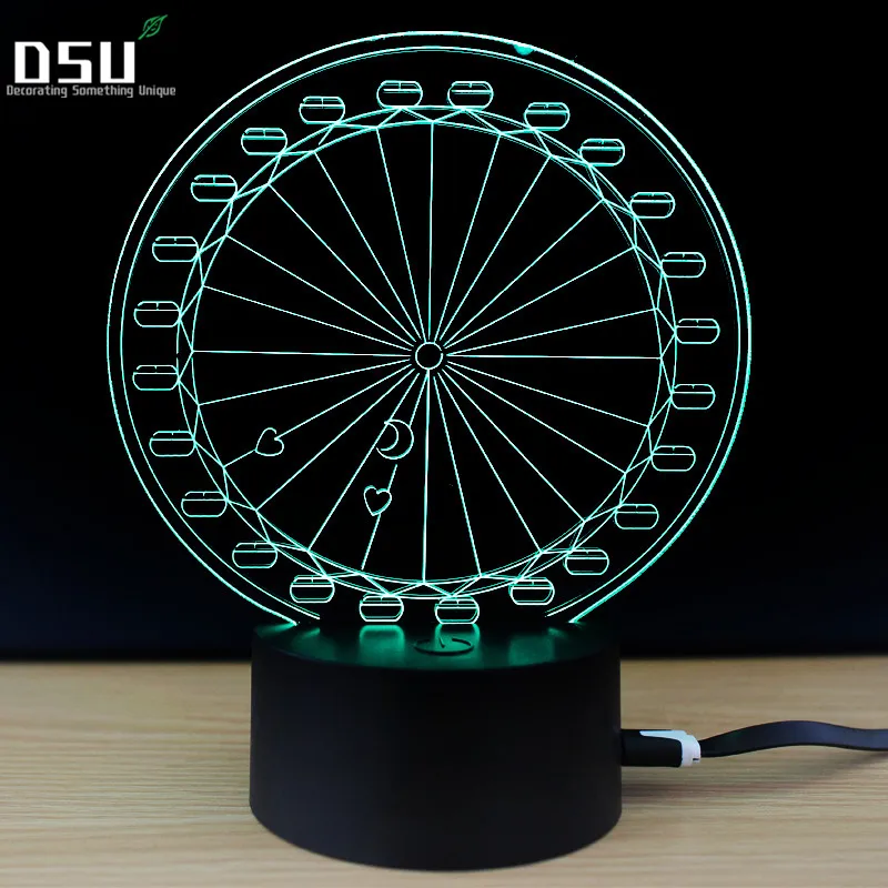 Carousel Illusion Night Lamp 3D Carousel Lights Decorative Modern Lighting Ferris Wheel Kid Room Lighting Decor with Touch Contr
Carousel Illusion Night Lamp 3D Carousel Lights Decorative Modern Lighting Ferris Wheel Kid Room Lighting Decor with Touch Contr