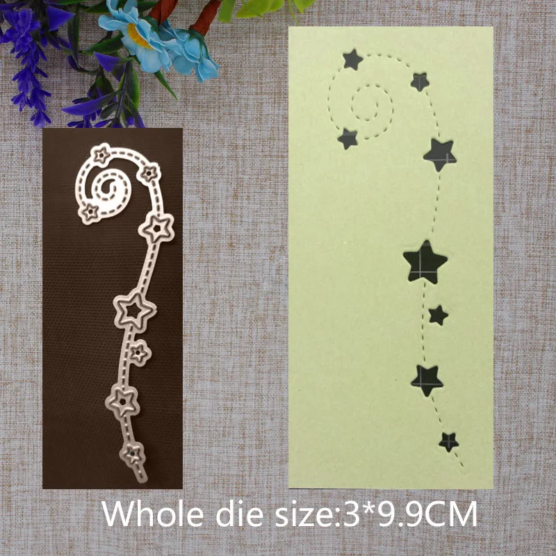 2019 New Arrival Swirling Star Metal Cutting Die Stencil DIY Scrapbooking Embossing Photo Album Paper Card Craft Makings 30x99mm
2019 New Arrival Swirling Star Metal Cutting Die Stencil DIY Scrapbooking Embossing Photo Album Paper Card Craft Makings 30x99mm