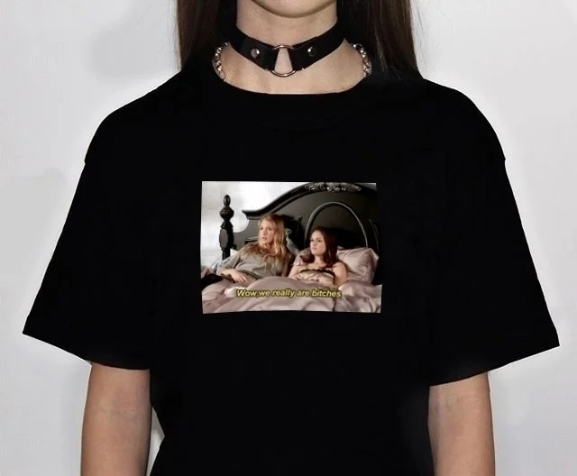 Фото Starqueen-JBH We Real Are суки Блэр Серена забавная футболка с принтом женская хлопковая