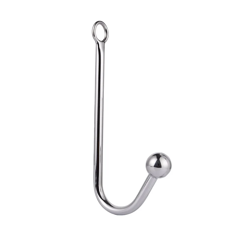 Stainless Steel Anal Hook Metal Butt Plug With Ball Anal Plug Anal Dilator Adult Bondage Slave Games For Lover Men