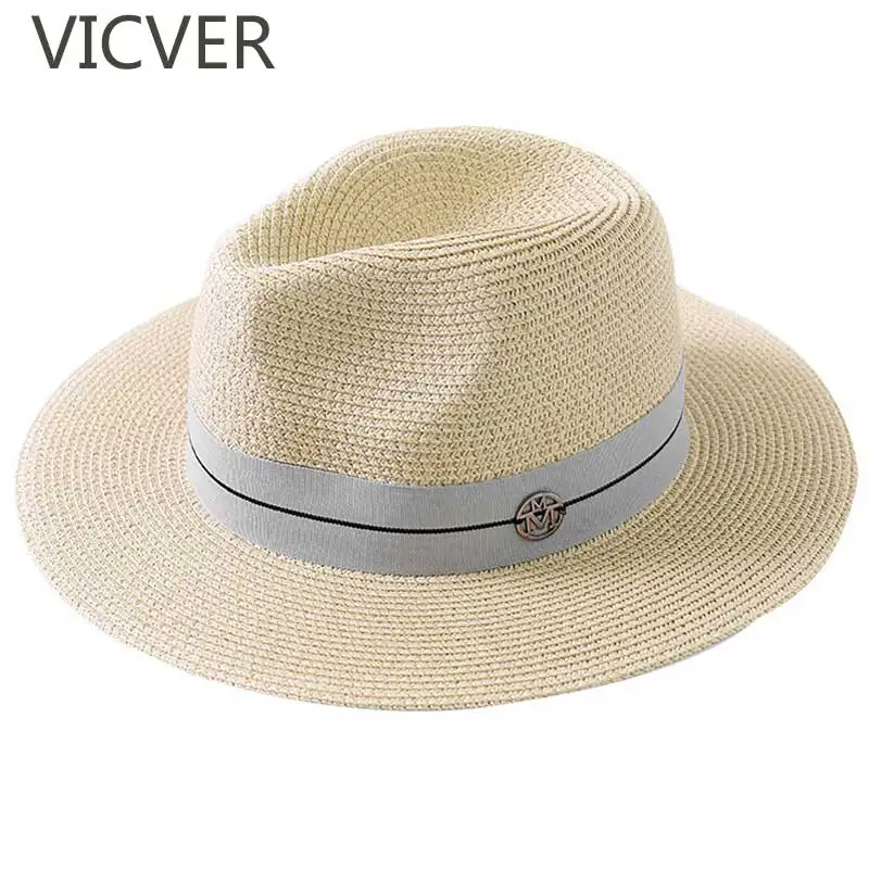 Casual Straw Panama Hat For Men Summer Women Sun Hat Fashion Letter M Jazz Beach Cap Unisex Sun Protection Flat Wide Brim Caps
Casual Straw Panama Hat For Men Summer Women Sun Hat Fashion Letter M Jazz Beach Cap Unisex Sun Protection Flat Wide Brim Caps
