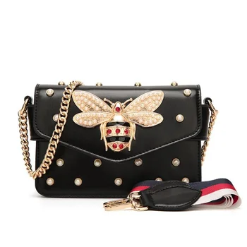 2020Brands Designer Women Fashion Luxury Pearl Bee Buckle Girl Shoulder Small ladies Leather Handbag Messenger Clutch Square Bag
2020Brands Designer Women Fashion Luxury Pearl Bee Buckle Girl Shoulder Small ladies Leather Handbag Messenger Clutch Square Bag