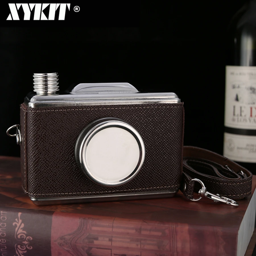 XYKIT 11oz Whiskey Flasks Portable Stainless Steel Camera Shape Hip Flask Mini Camera Flask Gift For Man
XYKIT 11oz Whiskey Flasks Portable Stainless Steel Camera Shape Hip Flask Mini Camera Flask Gift For Man