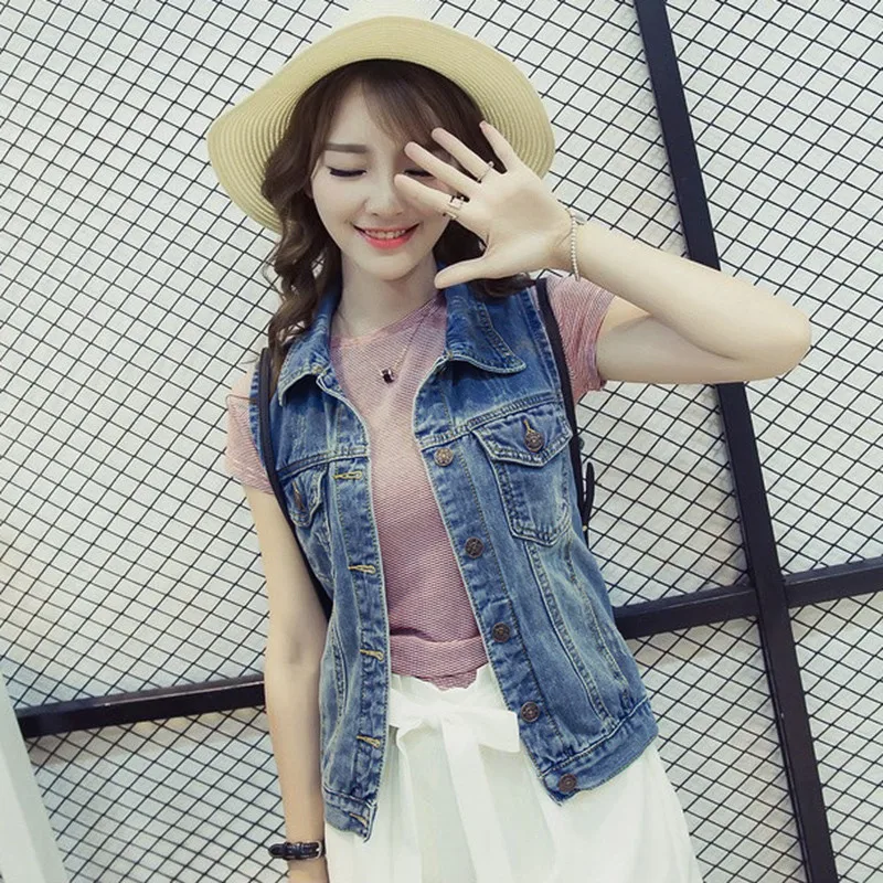 Korean Short Denim Vest Women Slim Vintage Frayed Jeans Waistcoat Sleeveless Jacket Ladies Autumn Summer Plus Size 5XL Clothing
Korean Short Denim Vest Women Slim Vintage Frayed Jeans Waistcoat Sleeveless Jacket Ladies Autumn Summer Plus Size 5XL Clothing