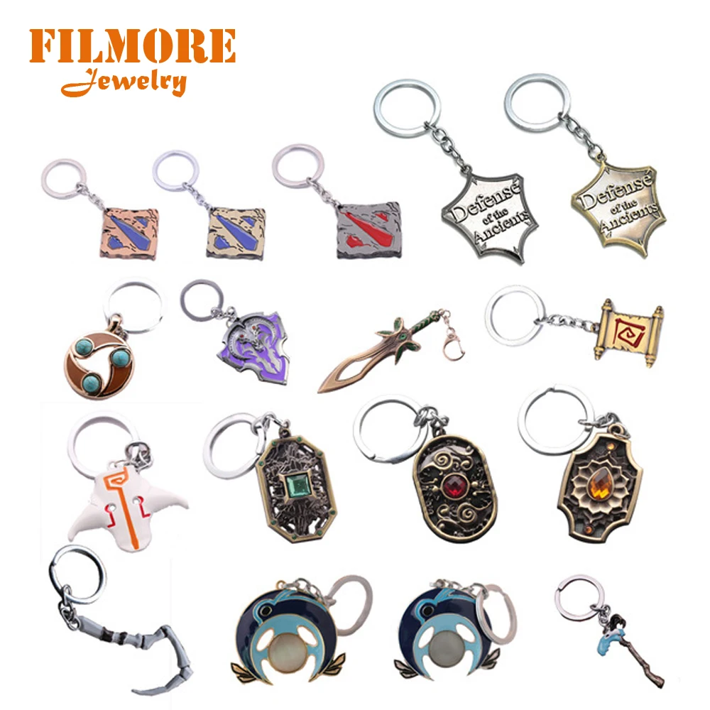 17 Style DOTA2 Logo Keychain Hot Game Defense of the Ancients Weapons Model Keychain Dota Talisman of Evasion Jewelry Porte Clef
17 Style DOTA2 Logo Keychain Hot Game Defense of the Ancients Weapons Model Keychain Dota Talisman of Evasion Jewelry Porte Clef