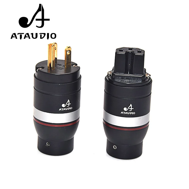 ATAUDIO Hifi Power Plug High Performance Gold-plated One Pair US Power Connector + IEC female connector
ATAUDIO Hifi Power Plug High Performance Gold-plated One Pair US Power Connector + IEC female connector