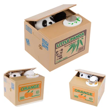 New Cute automatic Stealing Coin bank money box panda money storage container case saving box kid children birthday Gift
New Cute automatic Stealing Coin bank money box panda money storage container case saving box kid children birthday Gift