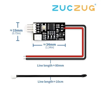 VHM-802 DC 12V PWM 4 Wire Line Fan Temperature Digital Control Controller Speed Regulation for PC Fan Alarm Module Board
VHM-802 DC 12V PWM 4 Wire Line Fan Temperature Digital Control Controller Speed Regulation for PC Fan Alarm Module Board