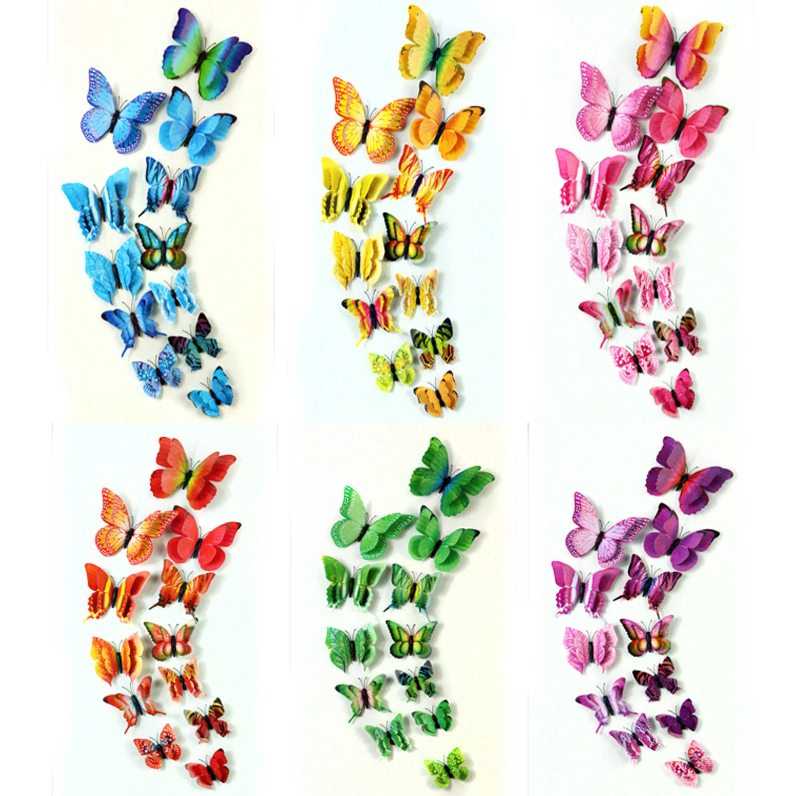 12pcs 3D Butterfly animal Wall Stickers Art Decal Home wall Fridge Kids boys girls Room Decor Wedding Party Decoration
12pcs 3D Butterfly animal Wall Stickers Art Decal Home wall Fridge Kids boys girls Room Decor Wedding Party Decoration