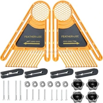 Woodworking Feather Loc Board Set Multi-purpose Engraving Machine Double Featherboards Miter Gauge Slot toohr Woodwork DIY tools 
Woodworking Feather Loc Board Set Multi-purpose Engraving Machine Double Featherboards Miter Gauge Slot toohr Woodwork DIY tools