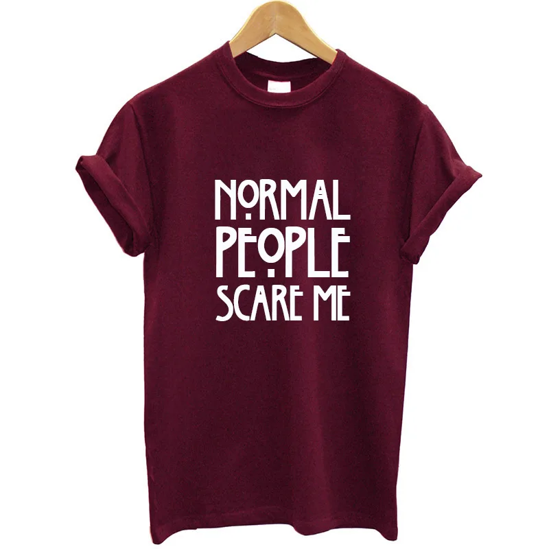 Oversized Unisex Summer Women Men T-shirts Text printed normal people scare me Cute Punk Rock girl oversized T shirt Lady Tees
Oversized Unisex Summer Women Men T-shirts Text printed normal people scare me Cute Punk Rock girl oversized T shirt Lady Tees