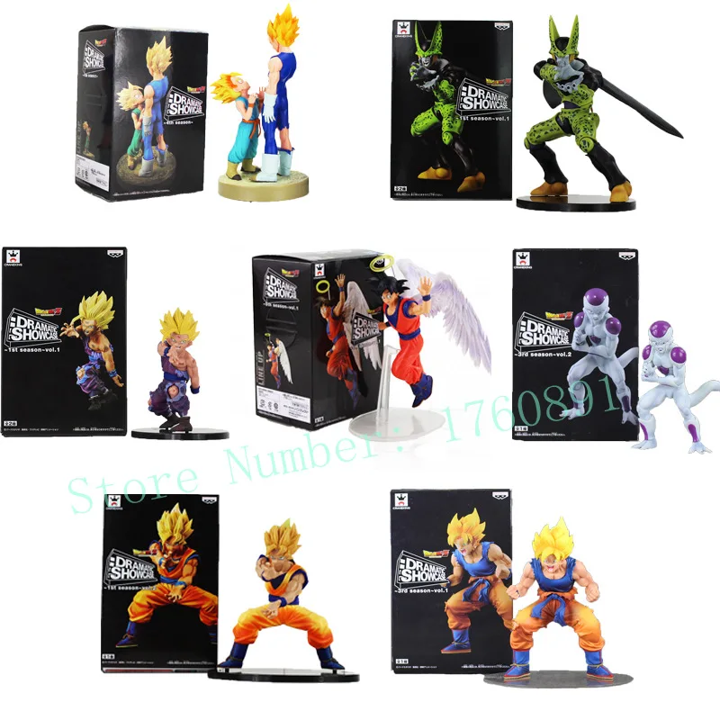 Dragon Ball Z Dramatic Showcase Figure Toy Gohan Cell Goku Vegeta Trunks Frieza DBZ Collectible Model Dolls
Dragon Ball Z Dramatic Showcase Figure Toy Gohan Cell Goku Vegeta Trunks Frieza DBZ Collectible Model Dolls