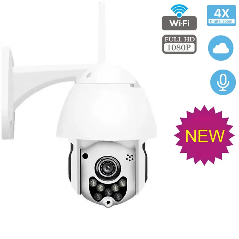 IP Camera Outdoor WiFi 2MP 1080P Wireless PTZ Speed Dome CCTV IR Onvif ip Cam Wi-Fi Camera IpCam Camara Security Surveillance
IP Camera Outdoor WiFi 2MP 1080P Wireless PTZ Speed Dome CCTV IR Onvif ip Cam Wi-Fi Camera IpCam Camara Security Surveillance