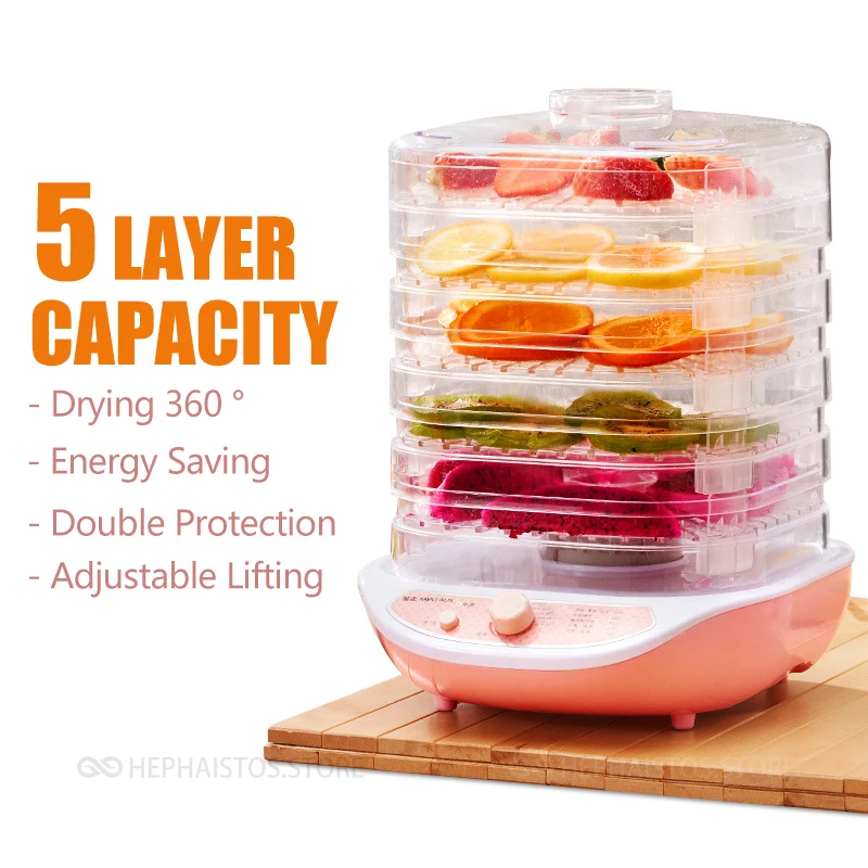 Fruit Dehydrator 5 Layer Household Vegetable Herb Meat Drying Machine Snacks Small Food Dryer Good Package Air Dryer Eu Us
Fruit Dehydrator 5 Layer Household Vegetable Herb Meat Drying Machine Snacks Small Food Dryer Good Package Air Dryer Eu Us
