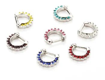 HENGKE Septum Clicker Nose Rings CZ Gem or Plain Nose Piercing 316L Steel Hinged Hot Unique Fashion Body Piercing Jewelry
HENGKE Septum Clicker Nose Rings CZ Gem or Plain Nose Piercing 316L Steel Hinged Hot Unique Fashion Body Piercing Jewelry