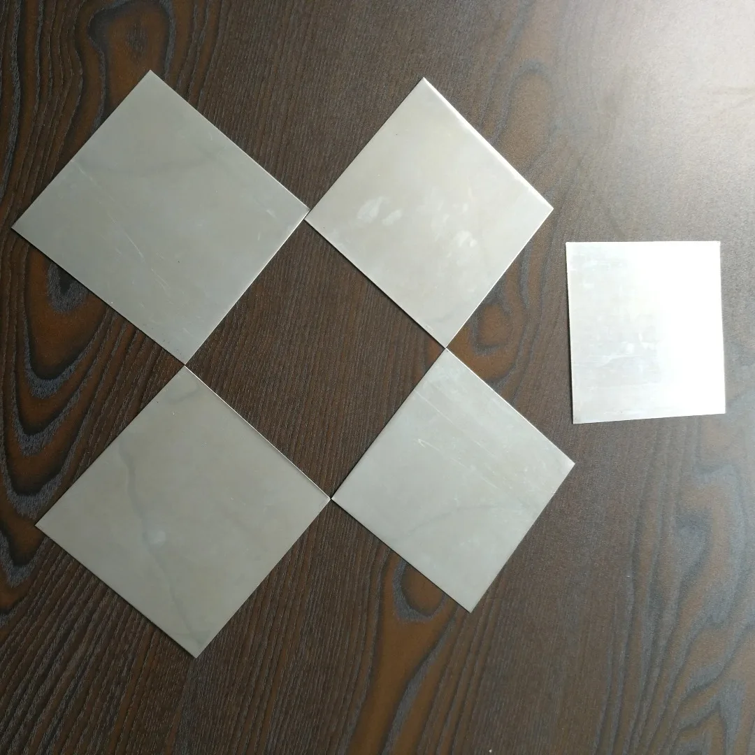 5pcs NEW Pure Zinc Zn Sheet Plate Metal Foil 100mm*100mm*0.5mm