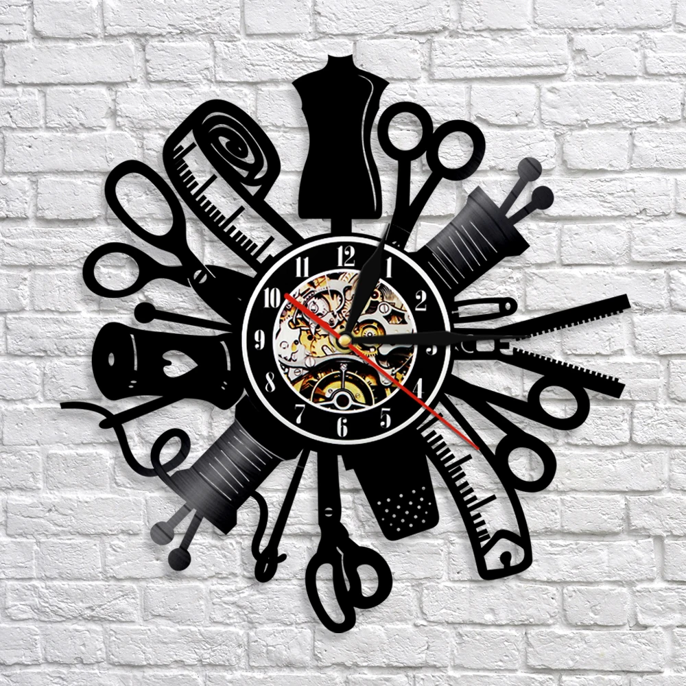 Apparel Sewing Insturment Art Clock Sewing Machine 3D Wall Clock Handmade Room Art Decor Best Gift Idea For Friends
Apparel Sewing Insturment Art Clock Sewing Machine 3D Wall Clock Handmade Room Art Decor Best Gift Idea For Friends