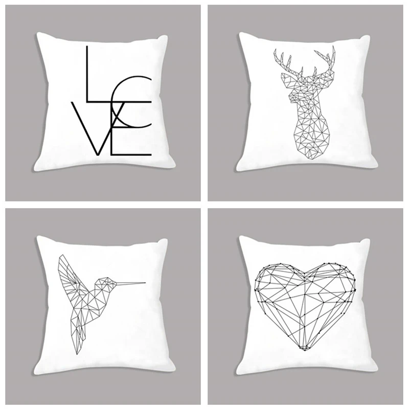 Nordic Pillowcase Abstract Geometry Deer Heart Printed Seat Cushion White Decorative Cushion Cover for Sofa Home Decor
Nordic Pillowcase Abstract Geometry Deer Heart Printed Seat Cushion White Decorative Cushion Cover for Sofa Home Decor