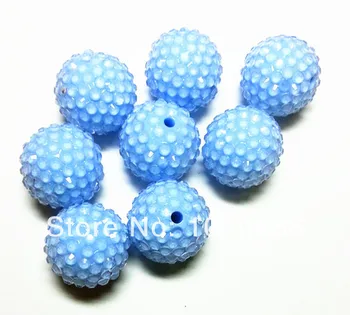 2014 Spring Light blue 20MM 100pcs / lot Chunky transparent Resin Rhinestone Beads,Bling Resin Ball Beads, for Chunky Necklace
2014 Spring Light blue 20MM 100pcs / lot Chunky transparent Resin Rhinestone Beads,Bling Resin Ball Beads, for Chunky Necklace