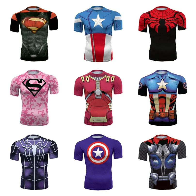 2019 New Summer Batman Iron Man Superman 3D Printed Quick Dry Tights Fitness Unisex Short Sleeve T Shirt Tops Tees Men T-shirt
2019 New Summer Batman Iron Man Superman 3D Printed Quick Dry Tights Fitness Unisex Short Sleeve T Shirt Tops Tees Men T-shirt