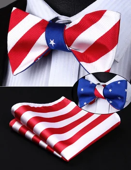 BE05BS Red White Blue Stripe Double Side Bowtie Men Silk Self Bow Tie hanky set Pocket Square Classic Party Wedding
BE05BS Red White Blue Stripe Double Side Bowtie Men Silk Self Bow Tie hanky set Pocket Square Classic Party Wedding