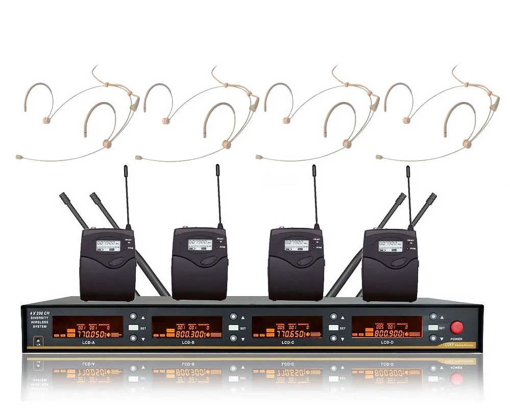 Bolymic 4 Channels UHF PLL 4 Beige Headset Stage Performance Presentation Vocal Karaoke professionele wireless microphone
Bolymic 4 Channels UHF PLL 4 Beige Headset Stage Performance Presentation Vocal Karaoke professionele wireless microphone