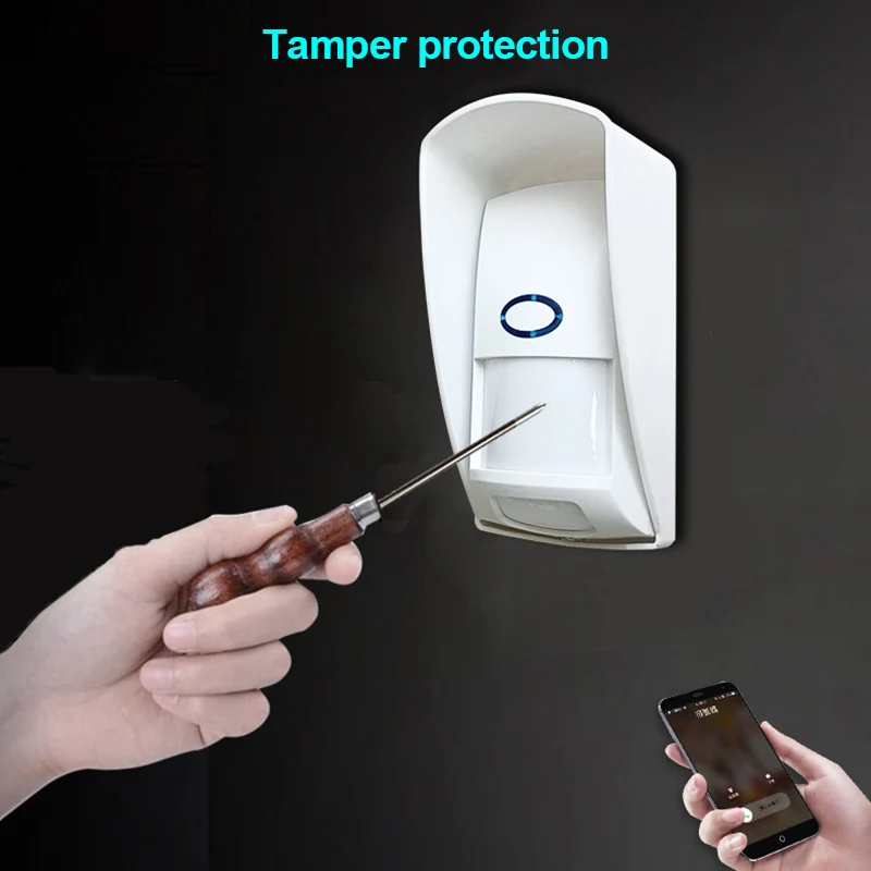 Outdoor Wireless Infared Detector 110 Degree Detection Low Battery Warning Detector GT66
Outdoor Wireless Infared Detector 110 Degree Detection Low Battery Warning Detector GT66