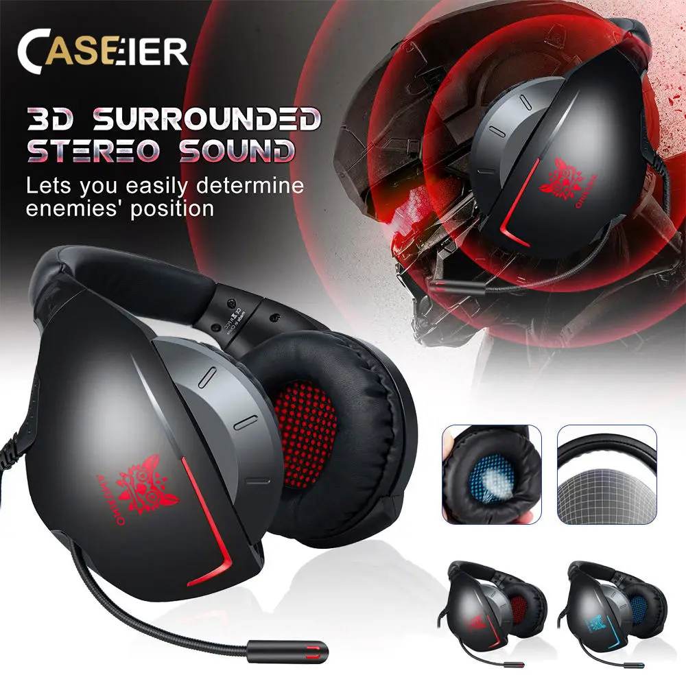 

CASEIER Gaming Headset PS4 PC Gamer Stereo Heaedset EarPhones auriculares Gaming Headphoens For Xbox one auriculares con cable