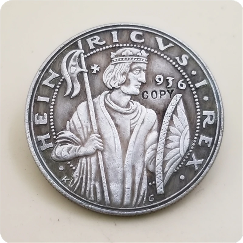 1936 Germany:Third Reich Medal,1000 year commemorative of Heinrich I. Designed by Karl Goet COPY COIN
1936 Germany:Third Reich Medal,1000 year commemorative of Heinrich I. Designed by Karl Goet COPY COIN