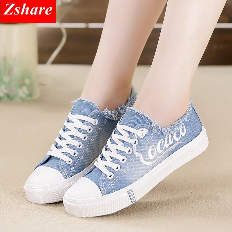 Women Canvas Shoes Fashion Denim Casual Shoes Unisex Trainers Lace Up Breathable Ladies Shoes Basket Femme Sneakers Women Flats
Women Canvas Shoes Fashion Denim Casual Shoes Unisex Trainers Lace Up Breathable Ladies Shoes Basket Femme Sneakers Women Flats