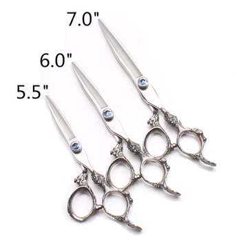 2Pcs 5.5" 6" 7" 440C Engraving Logo Barber Scissors Human Hair Scissors Cutting Scissors Thinning Shears Pets Hair Shears C9108
2Pcs 5.5" 6" 7" 440C Engraving Logo Barber Scissors Human Hair Scissors Cutting Scissors Thinning Shears Pets Hair Shears C9108