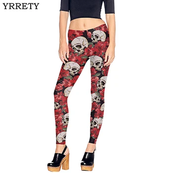 YRRETY 3d Digital Printed Leggings Head Skull Design Fitness Leggings High Quality Women Leggins Halloween Woman Tigh Pants K228
YRRETY 3d Digital Printed Leggings Head Skull Design Fitness Leggings High Quality Women Leggins Halloween Woman Tigh Pants K228