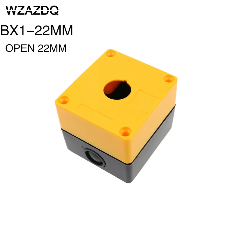 BX1-22 single hole button box 1 hole one hole button box control box one open hole 22MM.
BX1-22 single hole button box 1 hole one hole button box control box one open hole 22MM.