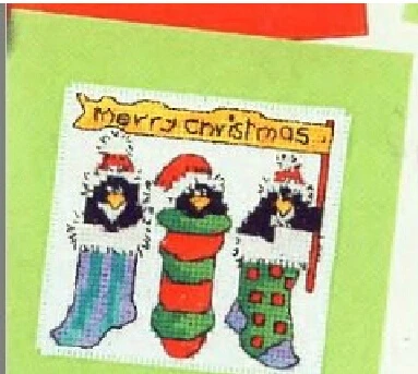 FREE Shipping DIY full set cross stitch kit penguin card Merry Christmas Stocking, Christmas Card, Festival Card
FREE Shipping DIY full set cross stitch kit penguin card Merry Christmas Stocking, Christmas Card, Festival Card