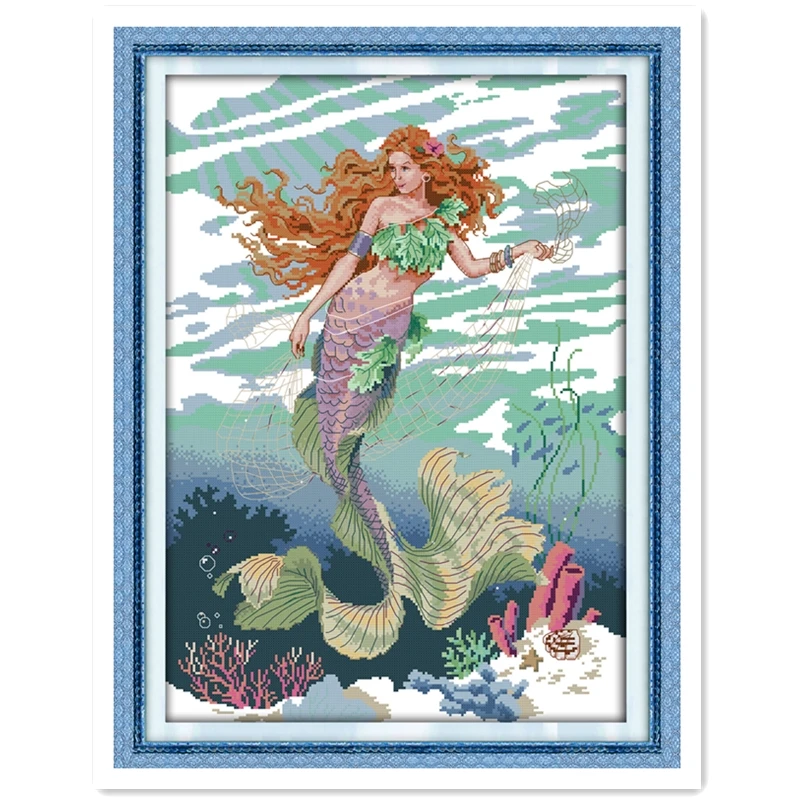 Mermaid (5) Home Decor kits-for-embroidery Painting Chinese Counted Cross Stitch Patterns 11CT Printed On Canvas DIY Set
Mermaid (5) Home Decor kits-for-embroidery Painting Chinese Counted Cross Stitch Patterns 11CT Printed On Canvas DIY Set