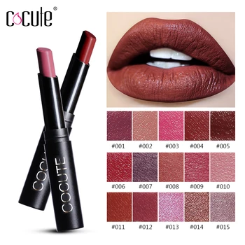 Cocute Brand 15 Colors Lipstick Shimmer Matte Long-lasting Lipstick Pen Suit for Daily Makeup Lip Cosmetic Tools
Cocute Brand 15 Colors Lipstick Shimmer Matte Long-lasting Lipstick Pen Suit for Daily Makeup Lip Cosmetic Tools